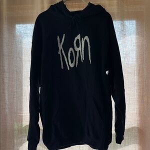 NWOT Gildan Black Korn Hoodie